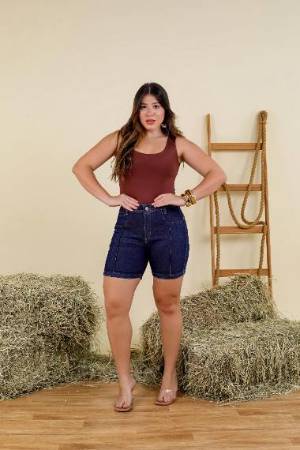 Short Jeans com Lycra