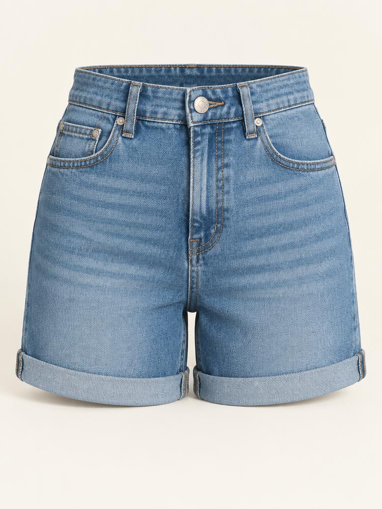 Short Jeans com Lycra Plus